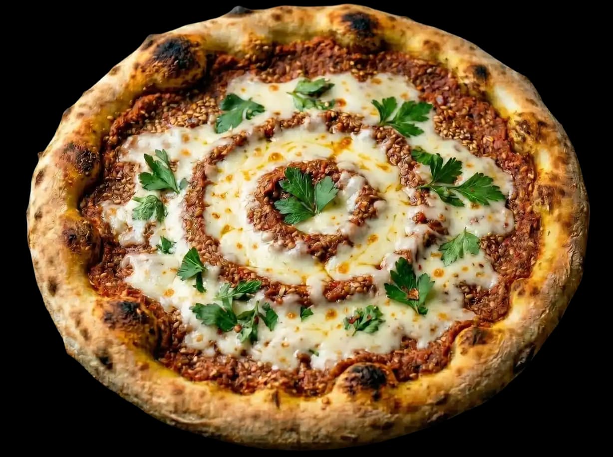 Manakisch mit Käse und Scharf